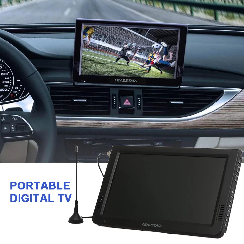 Screen , for Freeview LEADSTAR USB Support ATSC LED TV Portable 10 TFT Card Player Inch Video Digital