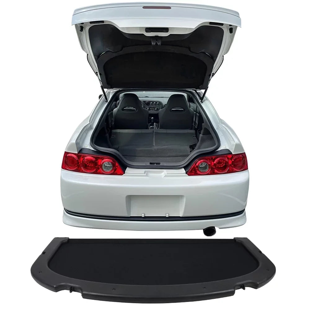 Black Trunk Cover Ikon Privacy 02-06 Compatible RSX with Style Acura OE Luggage Cargo Motorsports