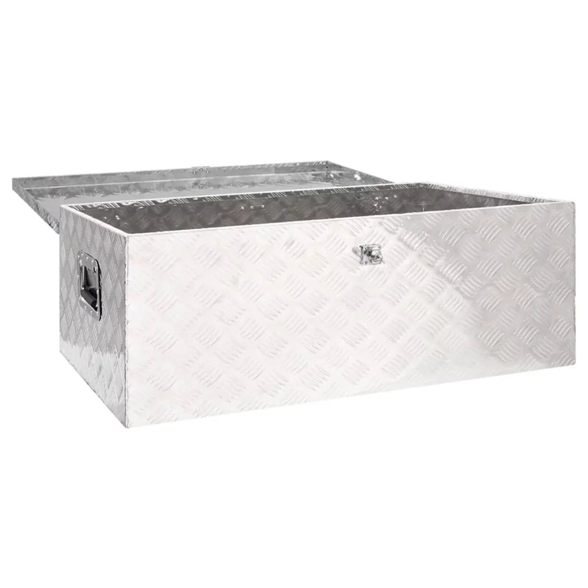 x x Box x x Garage, 39.4 Toolbox Silver Storage Vehicle, Case Trailer 21.7 W Aluminum Box H) Truck Camping for Trip Lockable Anself Inches Underbody Tool (L Organizer 14.6