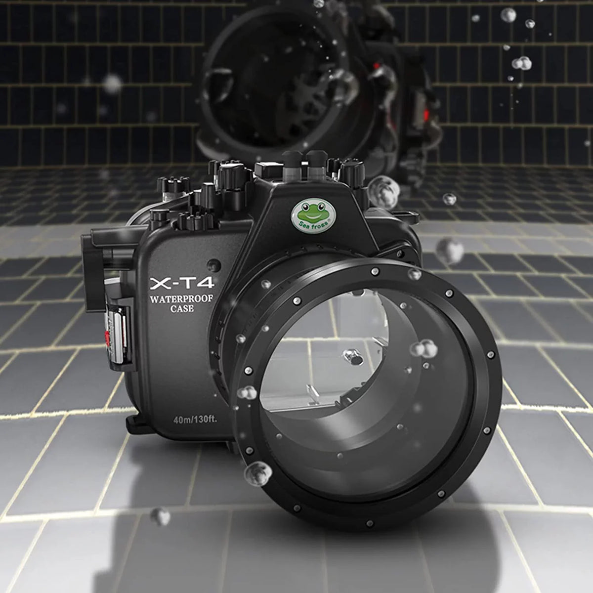 Fujifilm Waterproof Camera Fuji Scuba Port [40M/130FT] Case Underwater X-T4 Flat for xt4 Housing w/Short Seafrogs