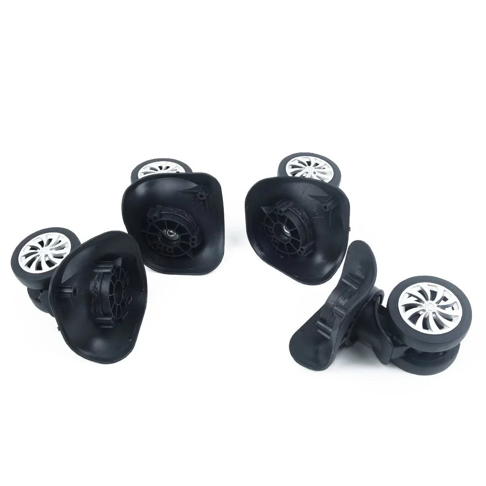 Suitcase Universal Yuri Wheels Luggage Wheel 4 Replacement Swivel Black Set