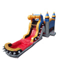 with with House Pool Grade Inflatable Outdoor Kids Titan and Adults for Commercial Splash Blower Water Slide Bounce Rocker JumpOrange