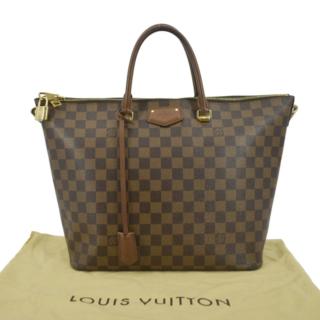 Ebene Bag Pre-owned LOUIS Tote Damier VUITTON Brown Belmont