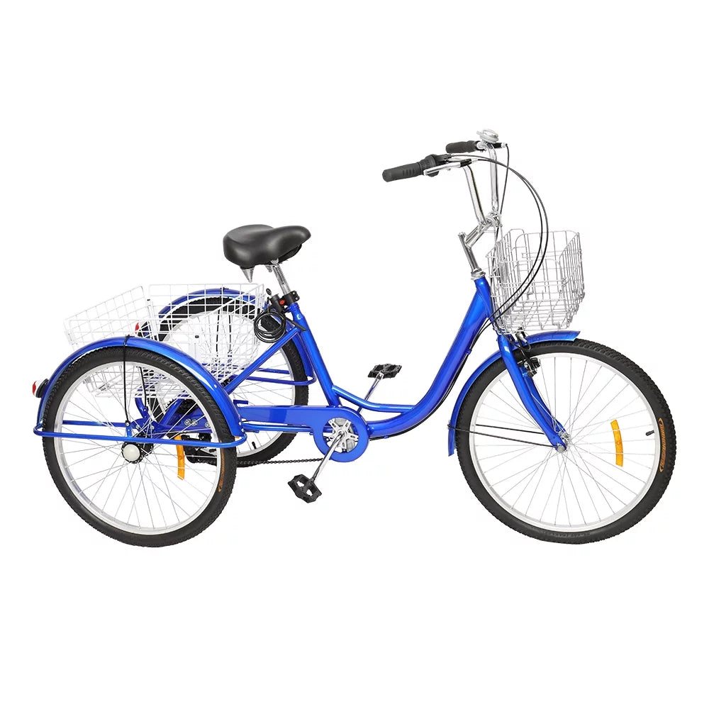 Blue SalonMore Wheel Tricycle Women's Adult 26-Inch Men's Bike,