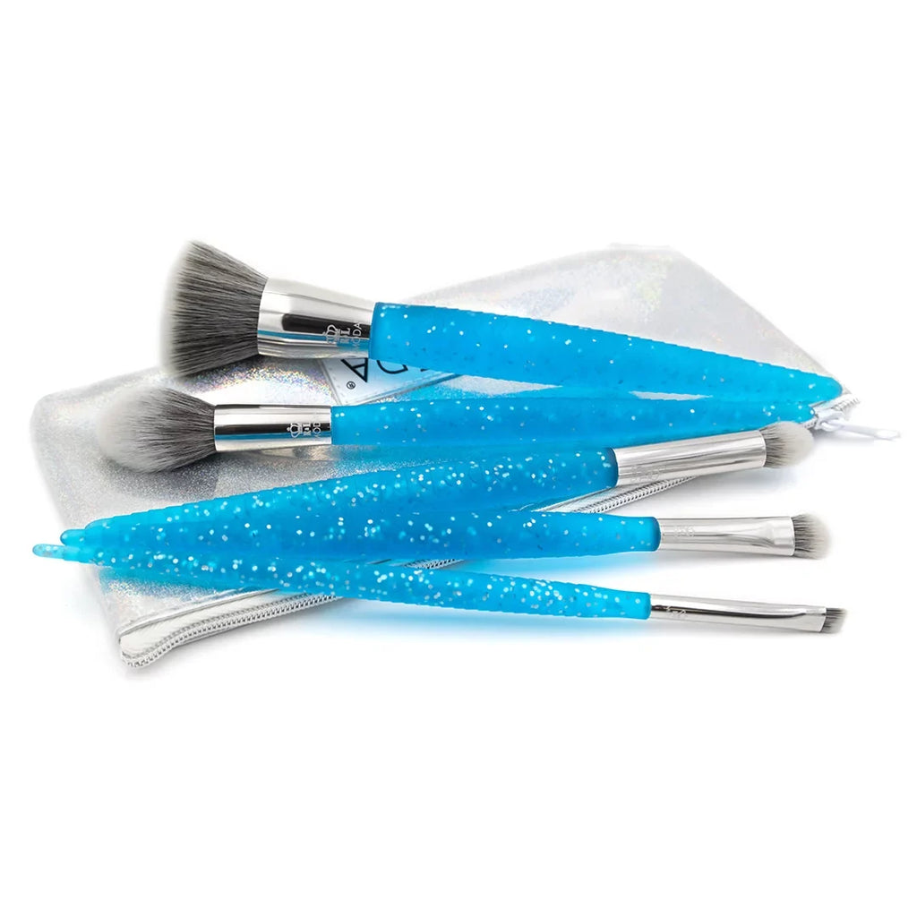 Blue Includes 6pc Crease Set, Moda Makeup Shader, Mythical Brush Makeup and Fire Brushes Accentuate, Brush Small