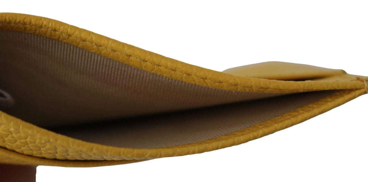 Aarna Holder Choo Leather Card Yellow Jimmy