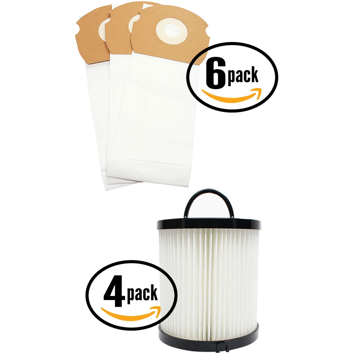 Bag Replacement Eureka Cup Gold Compatible Vacuum - & & Eureka AS1001A 18 Dust AirSpeed DCF-21 Vacuum Filter 4 AS Filter Bags
