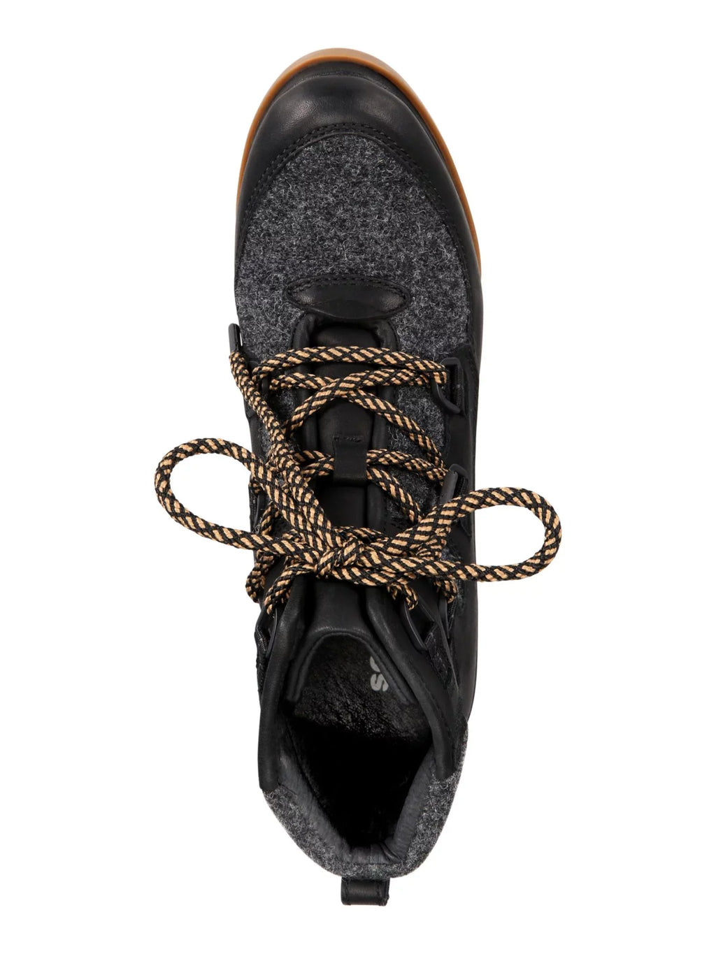 Womens Hardware D-Ring Resistant Black Women Block Mixed Toe Padded Booties Slip 6 Lace-Up 1" Kurt Round Media Geiger Leather Heel Platform SOREL