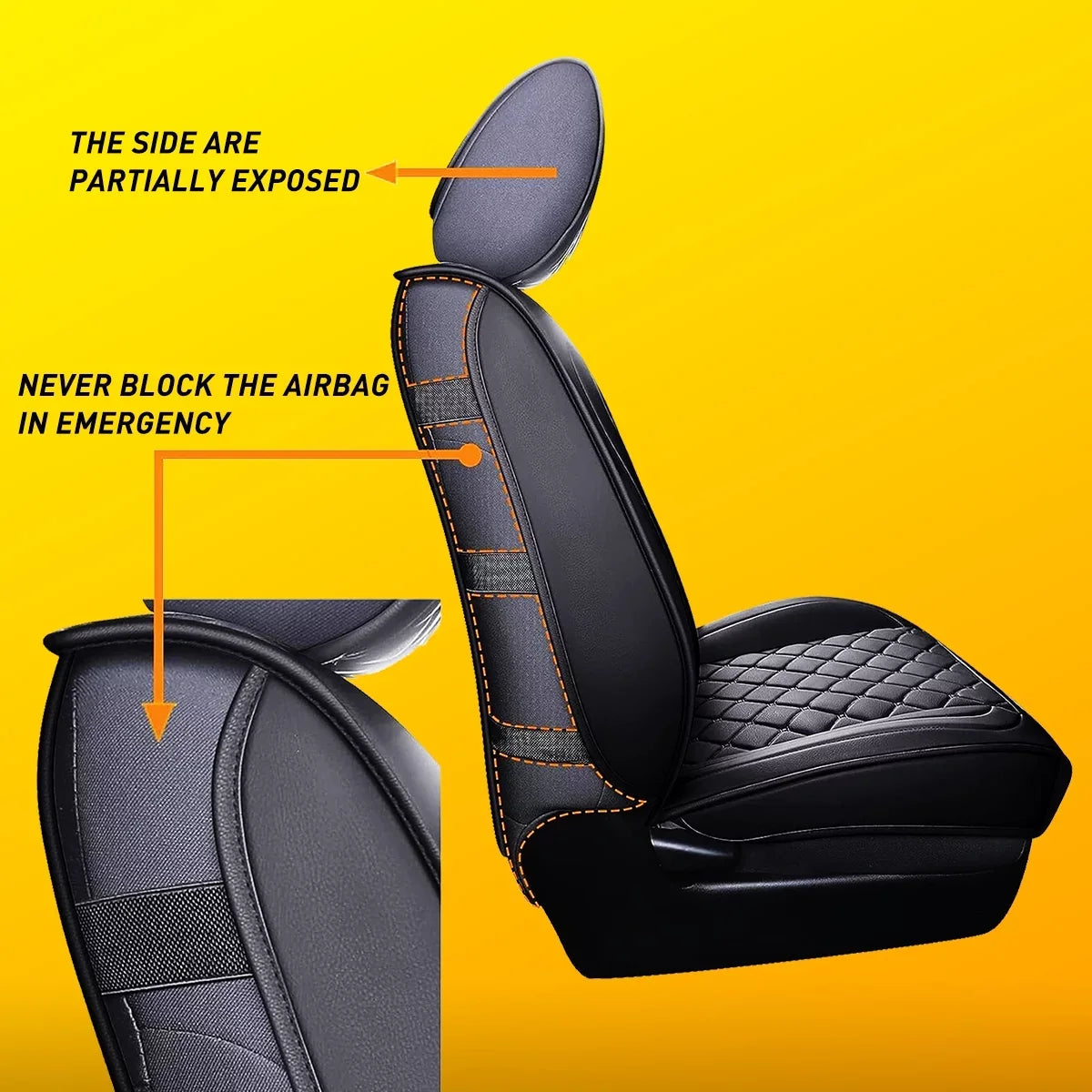 Black) Tacoma Waterproof Cab Crew Full (Full Toyota Covers With for Leather Fit Car 2007-2023 Seat Set, Set
