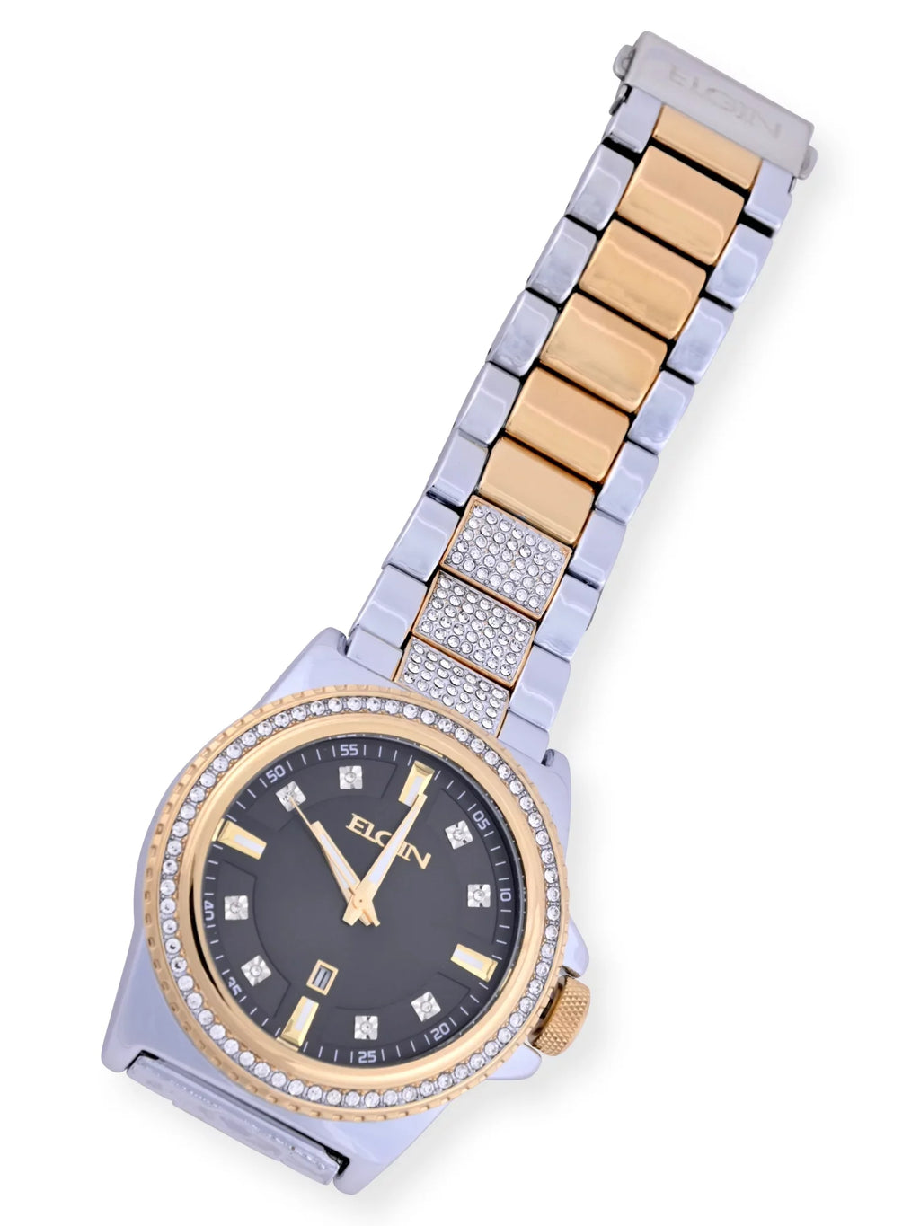 Adult Watch Elgin Case and Gold with Stones Alloy Male (FG180015ST) in Bracelet and and Set Silver