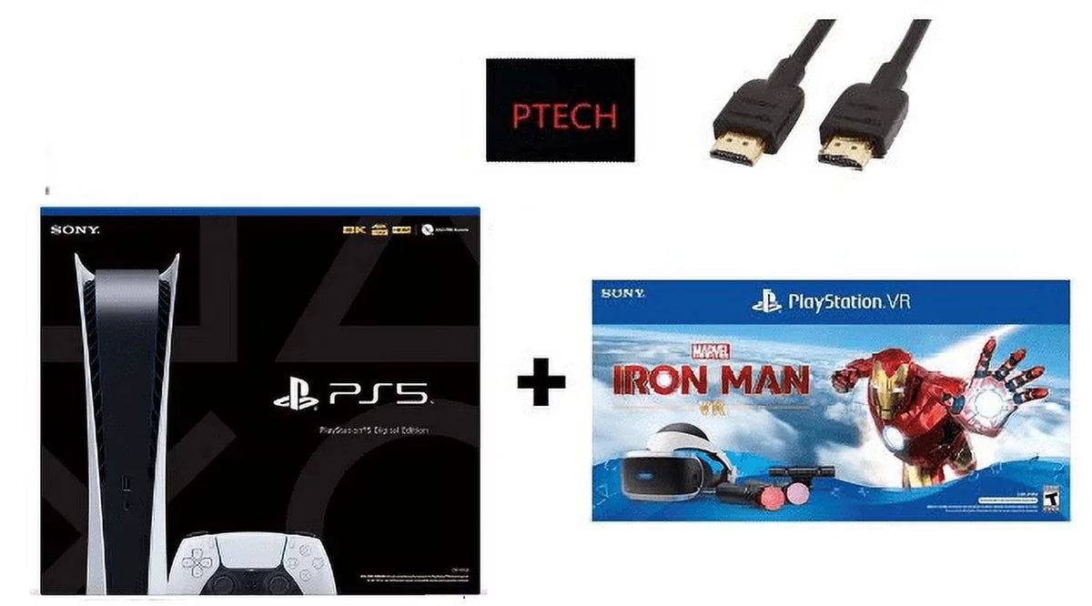 '+ VR_Bundle Marvel’s (Digital PlayStation_PS5 PlayStation_VR Man 2022 Iron Sony Console Holiday Gaming Sony Version) Bundle: