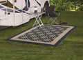 / Good RV RV 9x12ft Flower Garden and for Auto Tan Mat, Patios Blue Drive Design Reversible Patio