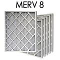 25x25x1 Air 8 MERV 6PK 24.75x24.75x.75 Filter | Actual - Size Pleated