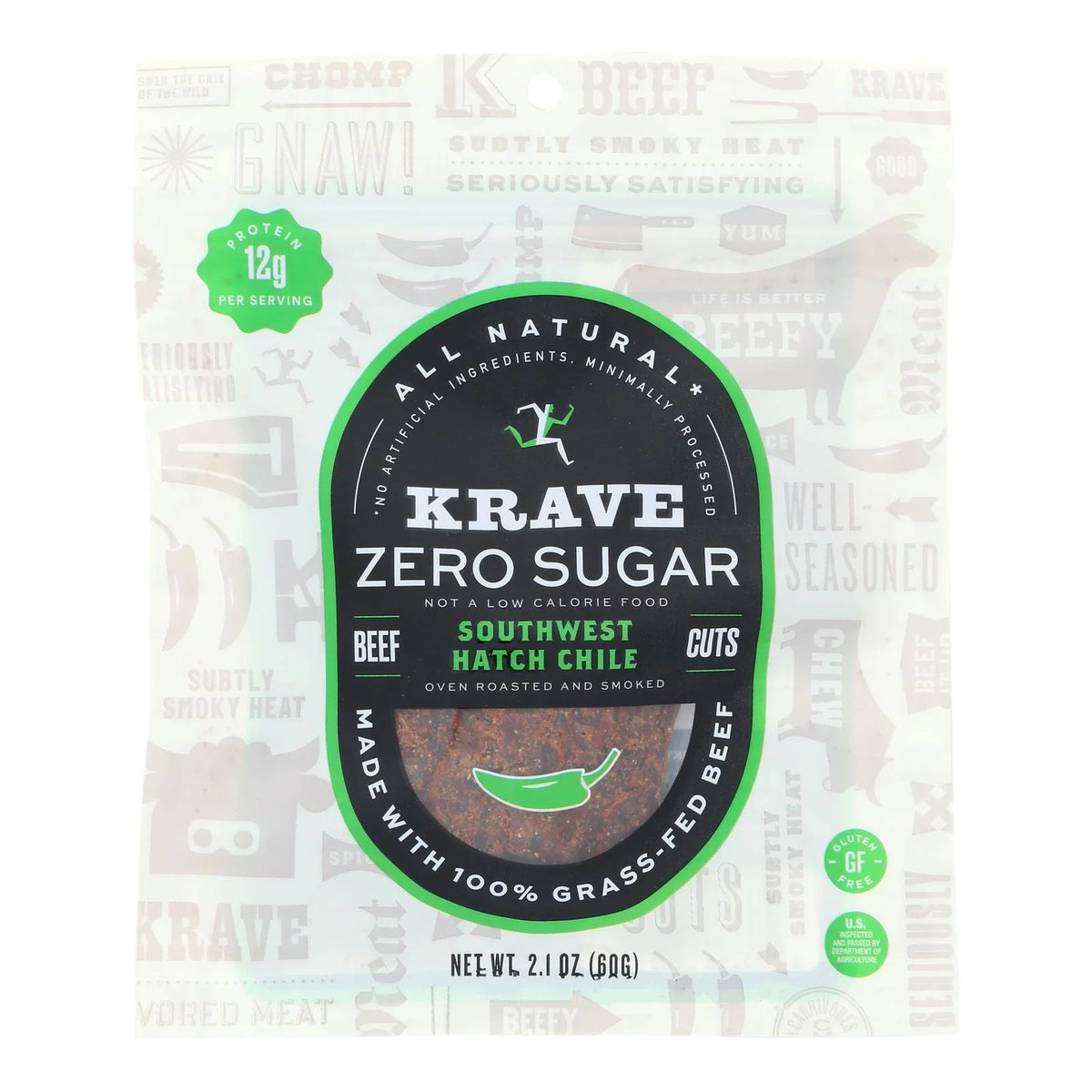 Beef Free Swest of Jrky 8-2.1 Sugar Krave Hatch Case - - OZ