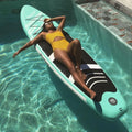 Stand 10 Non-Slip with Inflatable Paddle Green Standing Ft. Bag, Carry Brushed Stance, Board up FBsport Wide Boat, Complete Control, Thickening Deck, and Surf Accessories