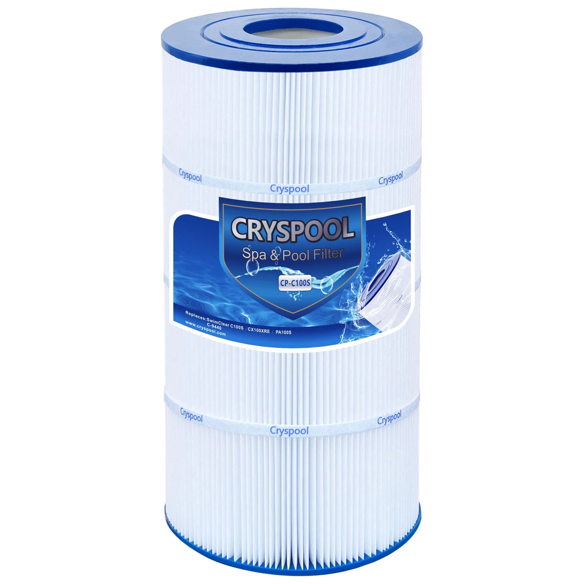 Cryspool PA100S, CX100XRE, 1 sq.ft, Filter Compatible with SwimClear Pack Unicel C100S, C-9440, Pool 100