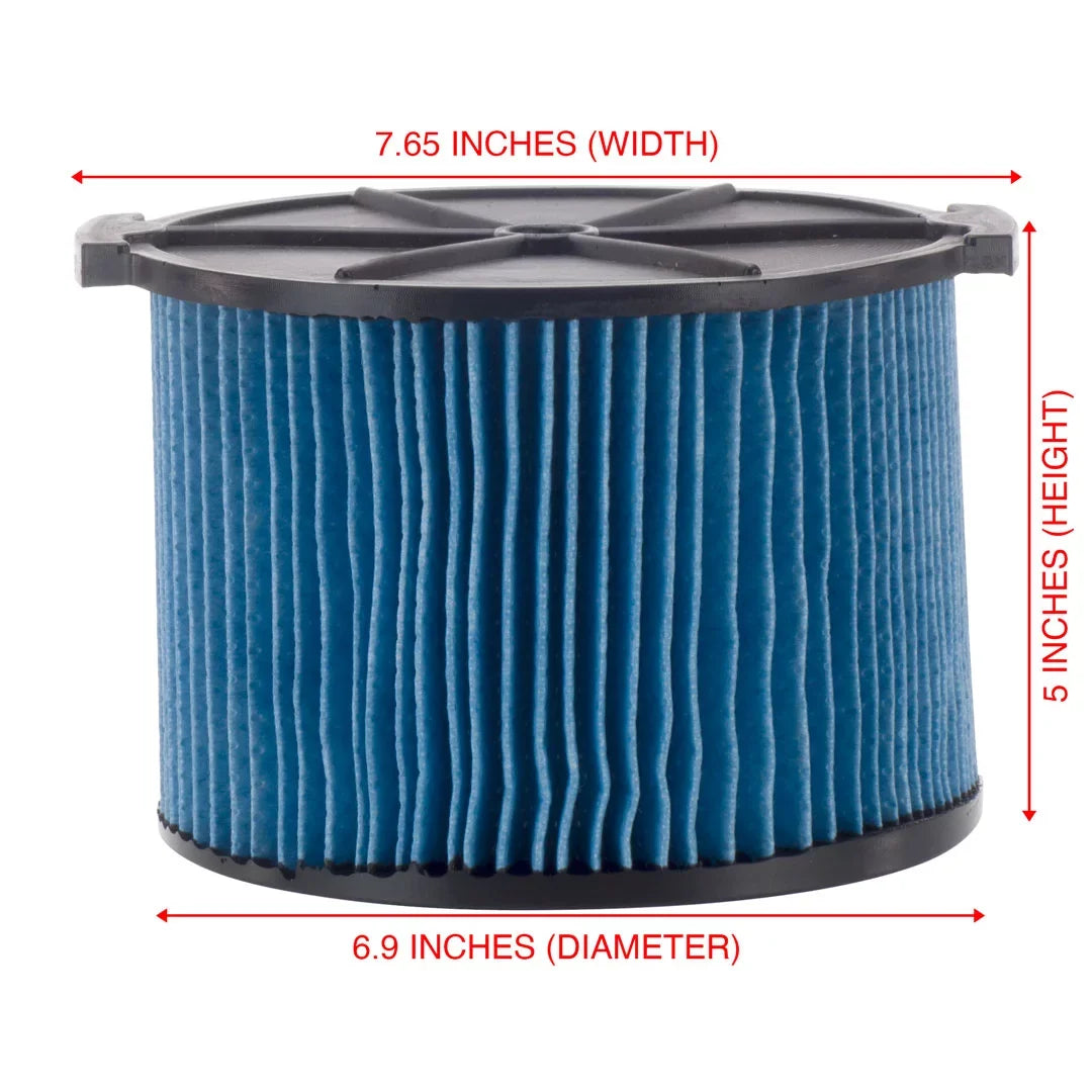 Vacuums Dry 3-Layer Pack Replacement 3-4.5 Filter 5 Portable Dust 26643 with Compatible Cartridge Fine Gallon & Part VF3500 Wet RIDGID