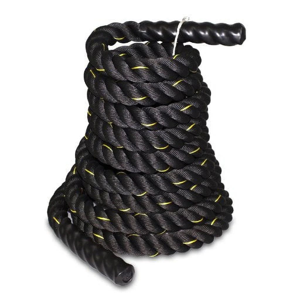 Dacron Rope Strength Battle Diameter Training 1.5" Equipment ZENSTYLE Fitness Workout Poly Rope, 50ft Exercise