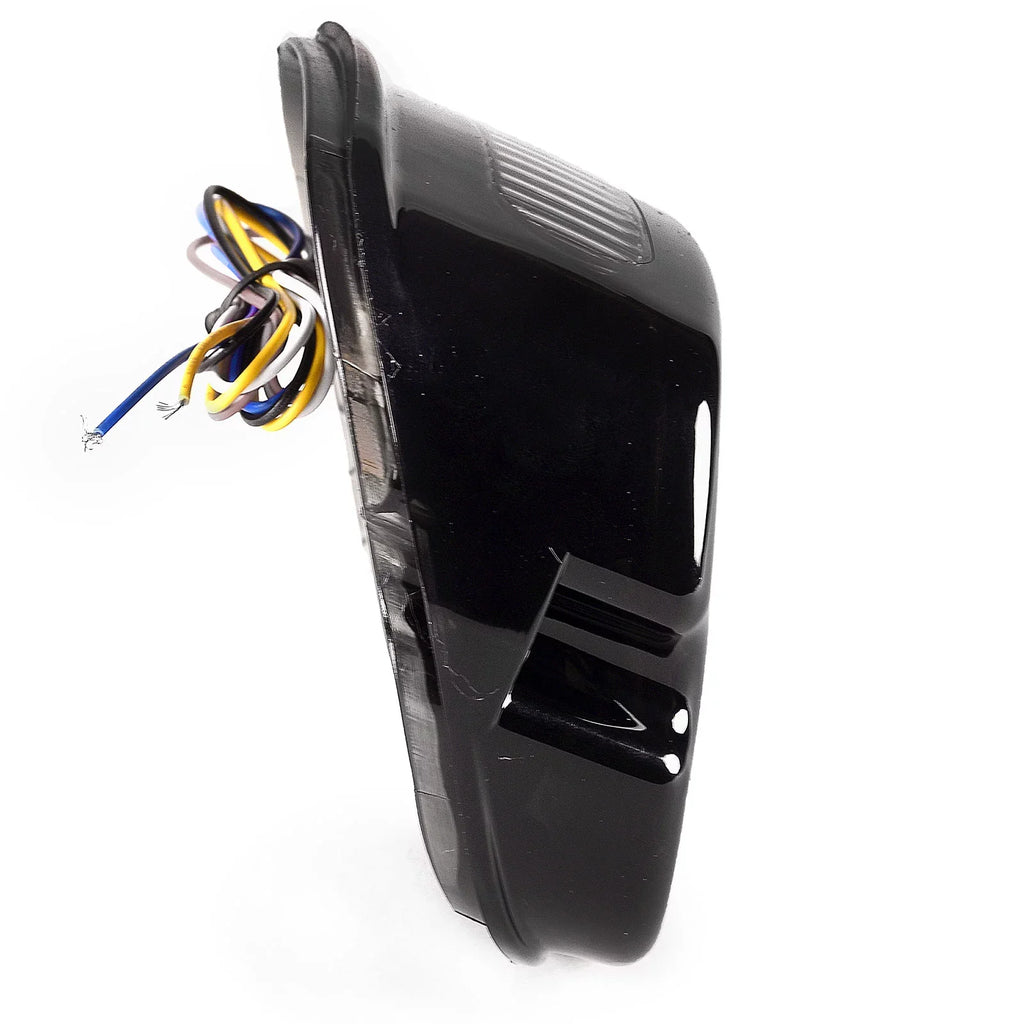 Running Fits Round Profile Brake Light Tail Turn - Headlights Smoke Ultra LED Light Glide FLHTCUSE Light Low Signals Krator Davidson with Compatible Harley 2006-2013 CVO Most Classic 6-1/4" Electra