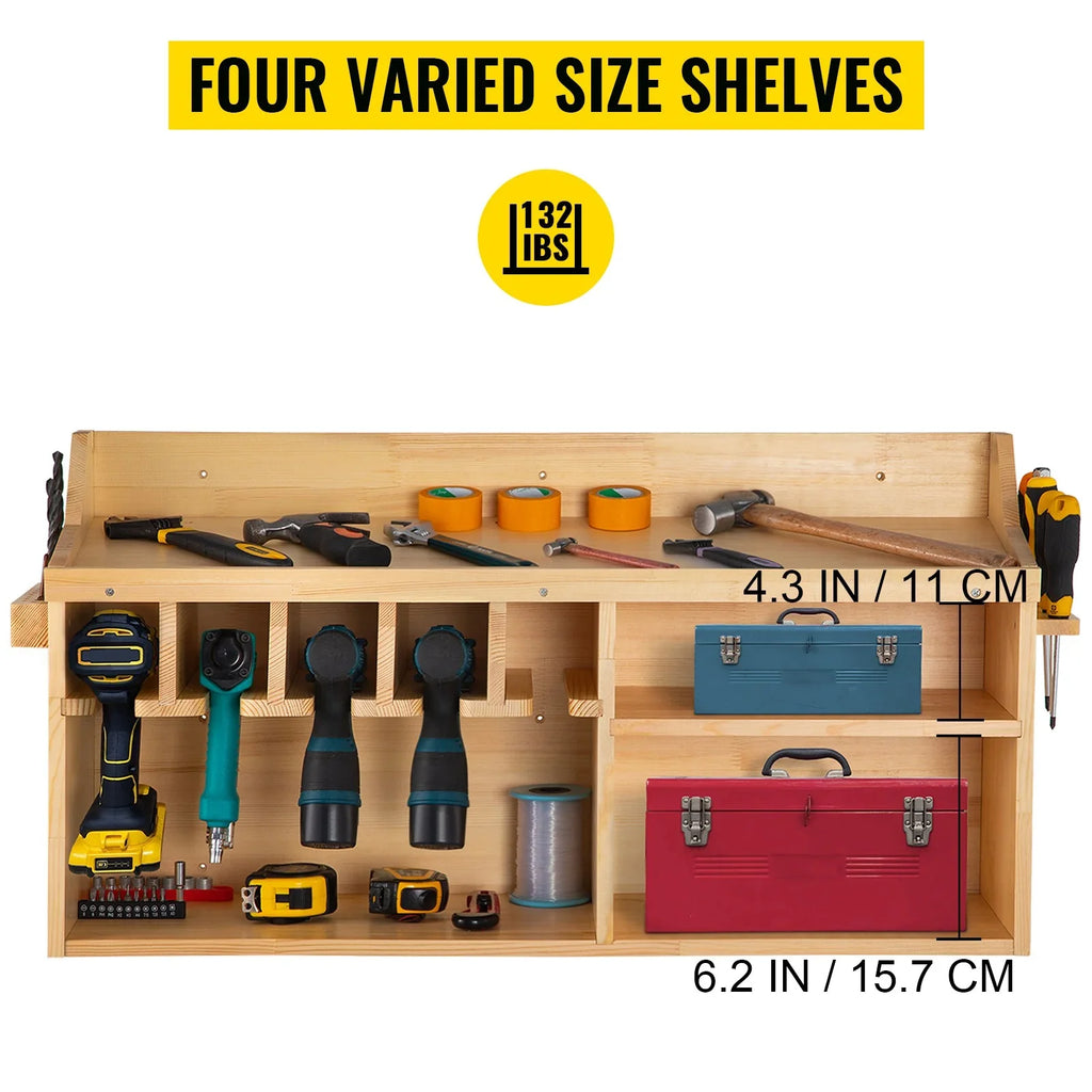 Power BENTISM Slots Holder Wall Wall Mounted Tool 4-shelf Organizer Drill 5 Tool