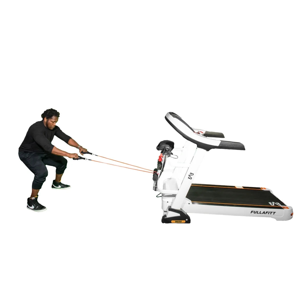 Preset Wide Board Monitor, by Folding 4.5HP, Grip, Speakers, Belt, Running LED Pulse Best Pressure Massage Programs, Bluetooth, FULLAFITT, Treadmill Free World