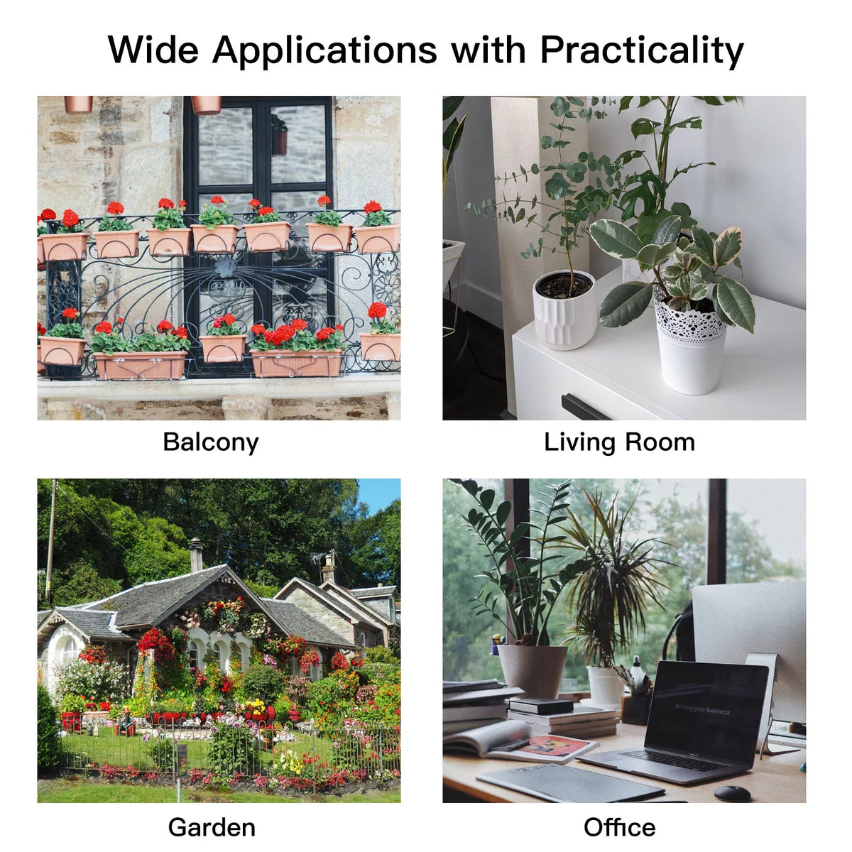 Watering Smart Programmable Watering WiFi/ Device Pump with System Battery Manual Arealer Built-in System Charging for Watering Compatible Home Voice/ Solar Dual USB Control Panel/ Automatic Time