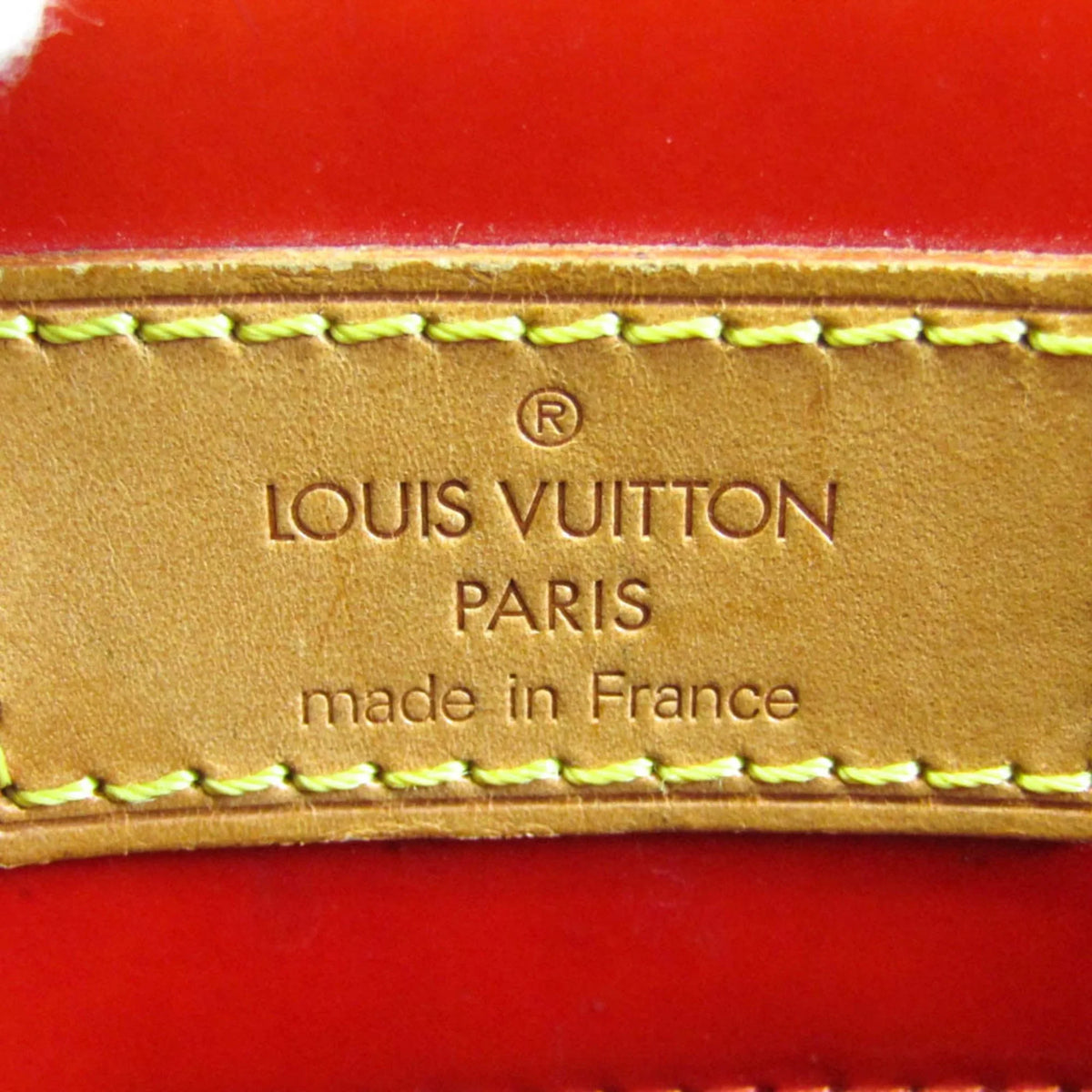 Louis Pre-Owned Handbag Women's (Good) Vernis Reade MM M91086 Rouge Monogram Vuitton
