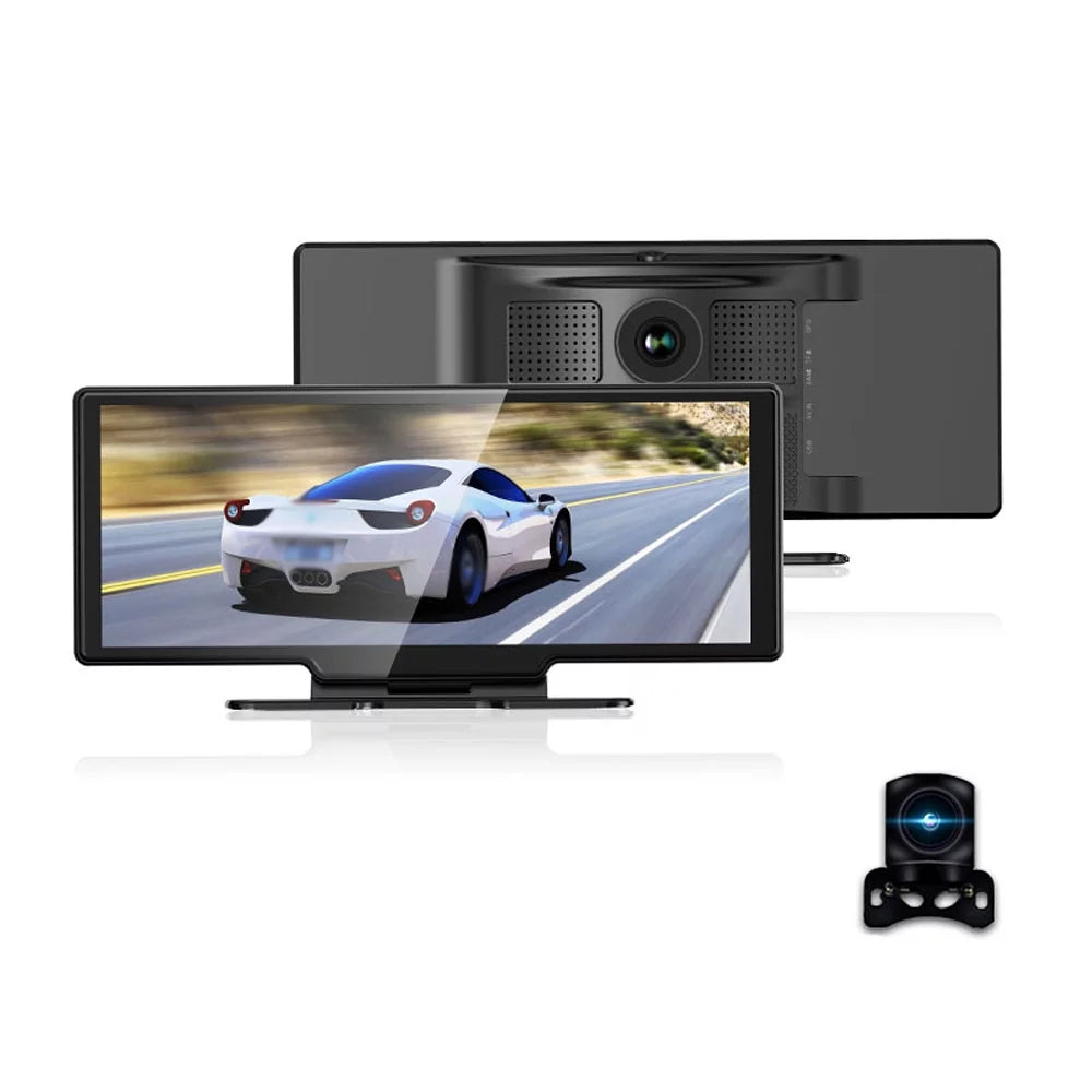 WiFi, DVR Dash 10.26 Carplay Auto Dash & Hands-Free Front Loop Recorder, Inch G-Sensing, Android Rear for Camera 4K Driving Recording, Calling Touchscreen,