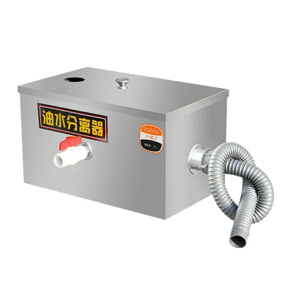 Interceptor Commercial Mesh Fine Grease Trap Grease Filter Oil-water Steel Miumaeov Trap with Kitchen Stainless Removable Wastewater Interceptor