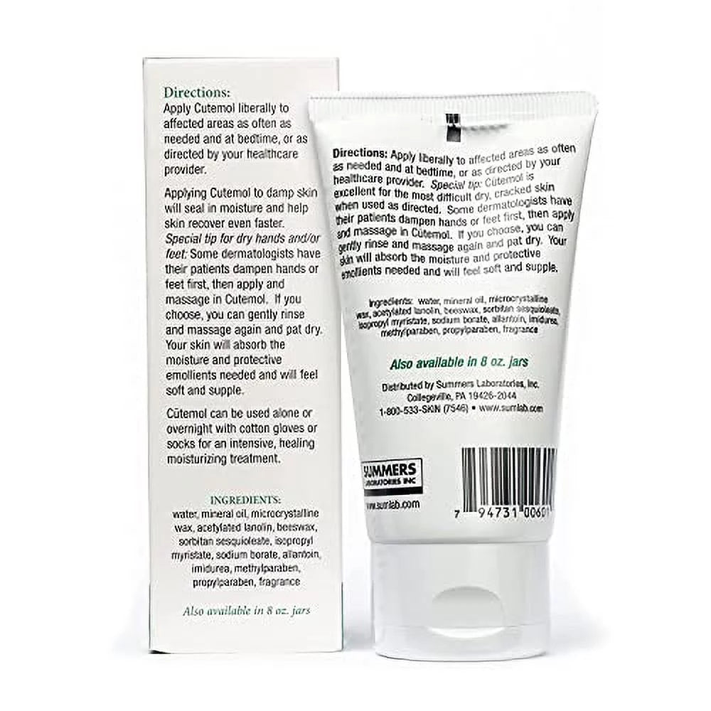 Cream Cutemol Pack - 3 oz, of Emollient 2 Skin