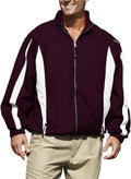 Phenom Men Long-Sleeves & (Maroon 833 Celebrity Jacket Pro White, Medium)