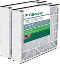 Filterbuy Air (2-Pack) 255649-103 AC 13 Bear Furnace Trion Air 20x20x5 HVAC for Pleated Filters MERV