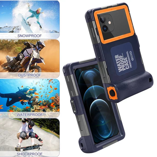 Underwater Surfing 5i Pro Housing Professional nova 6.9 to Swimming Snorkeling all Video with Photo Diving [15m/50ft] LCD And Up UrbanX for Protective Waterproof Inch Case Phones Lanyard