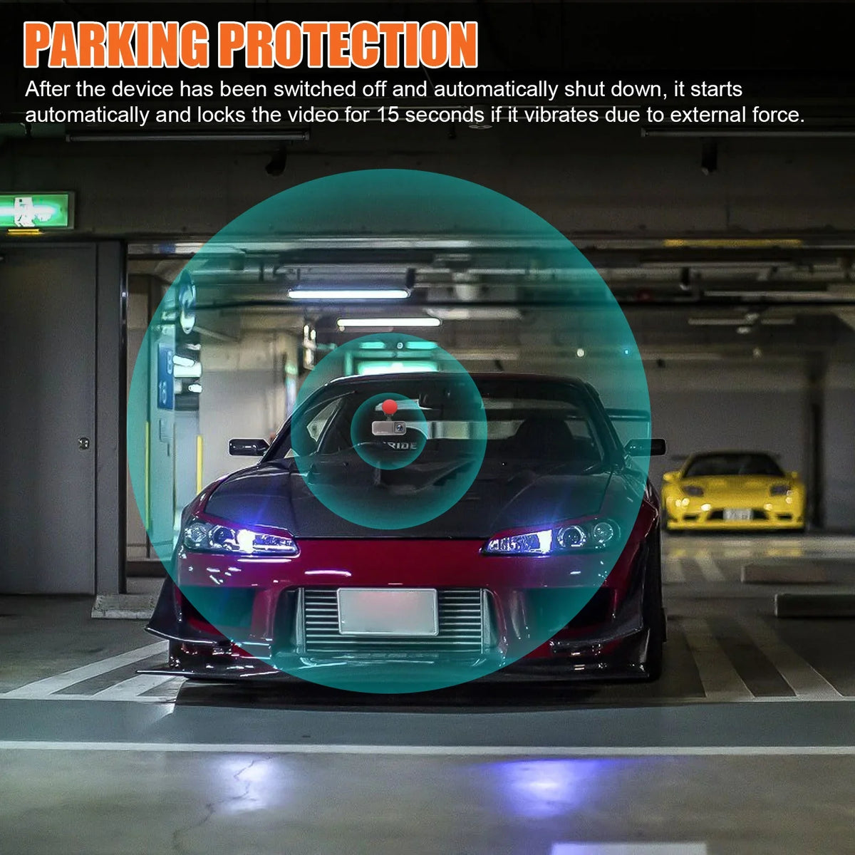 170° 1080P Dual Dual Cam, Detection, Dash and G-Sensor, Camera Dash for 3.16inch Rear Wide Front Black Cars, Camera Angle WDR, Recorder Motion with Monitoring, Display, Dashboard TSV Parking
