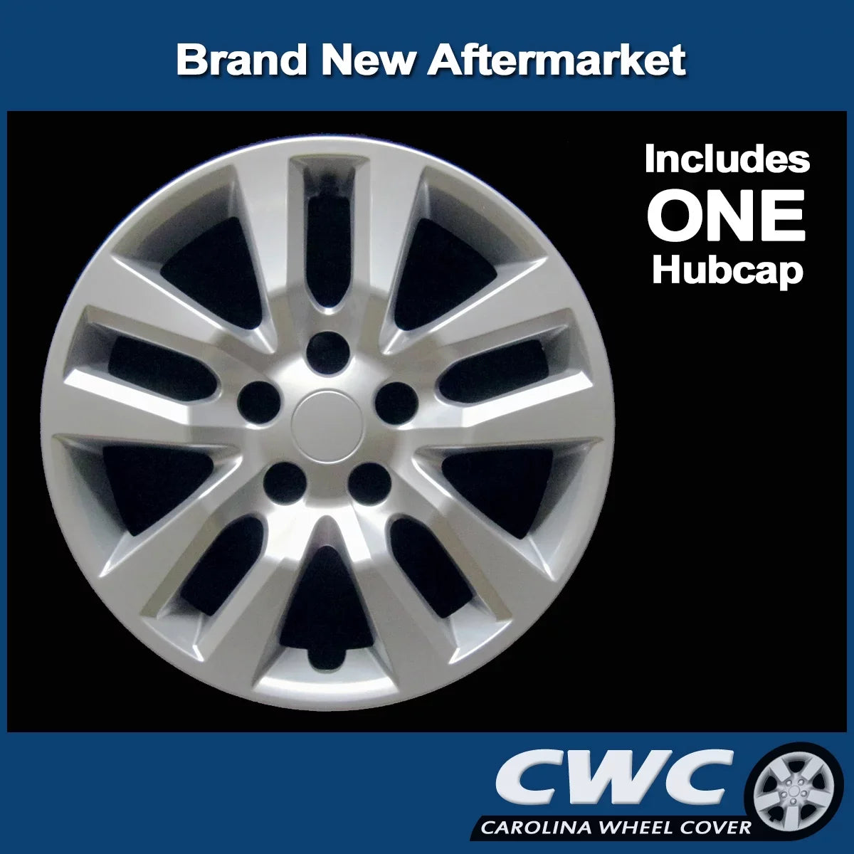 (SIngle Premium CarolIna Hubcap Replacement Wheel Hubcap) - for Nissan 2018 2013 Altima 16-In. Replica Cover