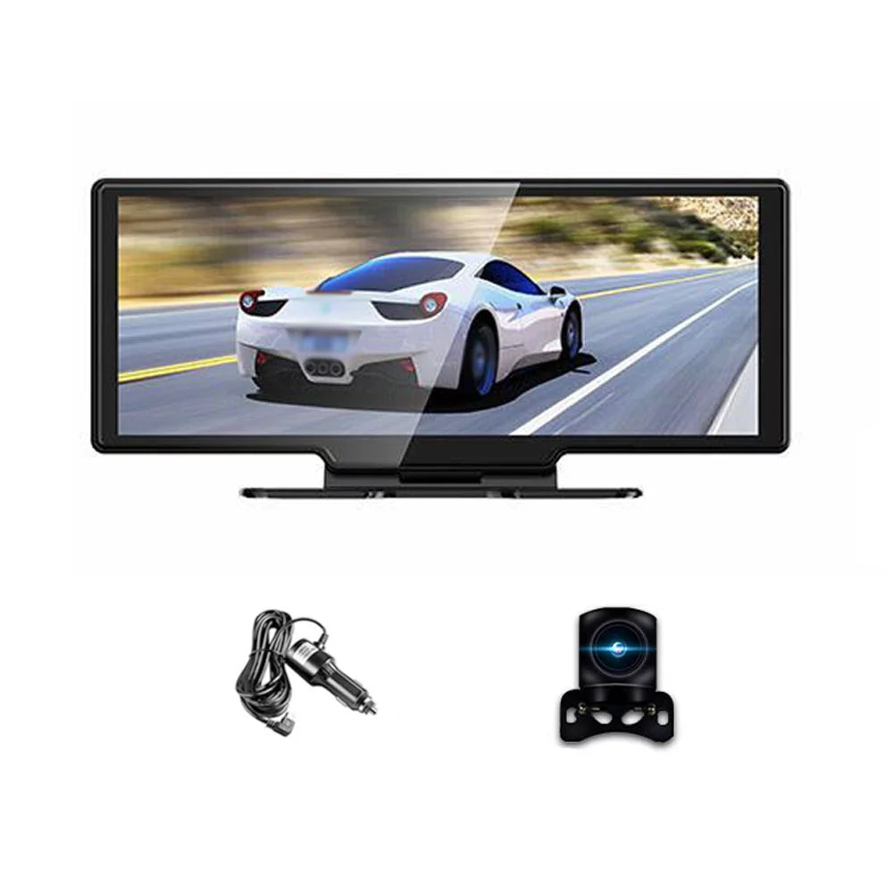 WiFi, DVR Dash 10.26 Carplay Auto Dash & Hands-Free Front Loop Recorder, Inch G-Sensing, Android Rear for Camera 4K Driving Recording, Calling Touchscreen,