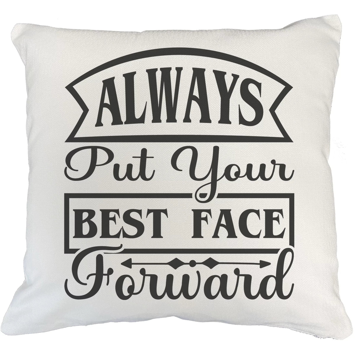 Makeup Gift Cosmetologist, Cover, Artist Your - Put Lovers, White Advice Best Beauty for or Themed Always for Beauty Merch Forward, 20X20 IN Face Quote Makeup Pillow