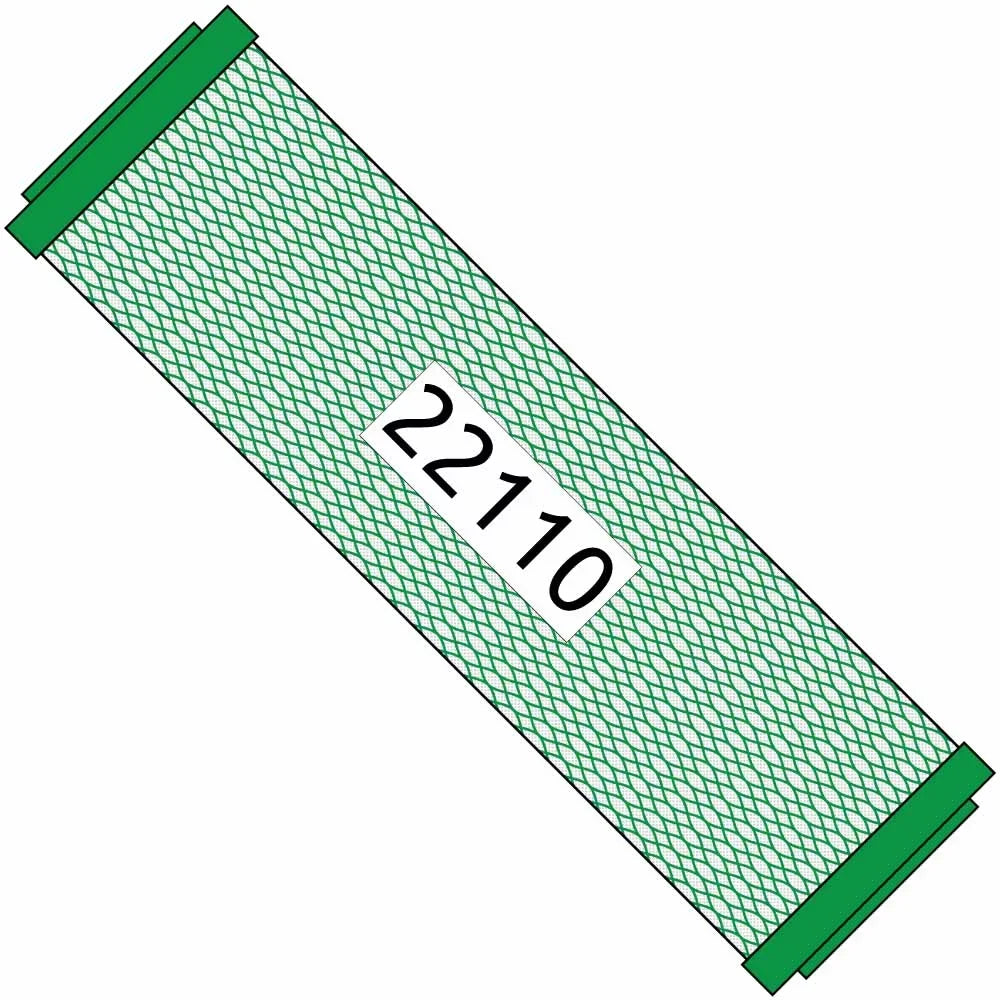 10-inch Small Carbon Boy Filter 22110 Green for