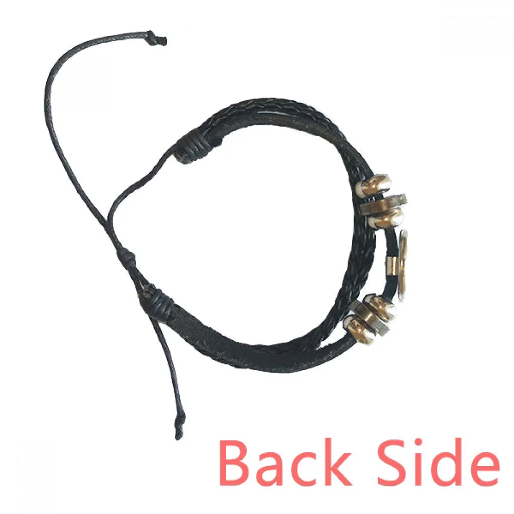 People Rope Qoutes Famous Woven Bracelet Aganist Leather Braided Barricades Wristband Himself Healing