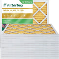HVAC Air MERV Pleated Furnace AC Filters (12-Pack) Filterbuy 11 20x20x1