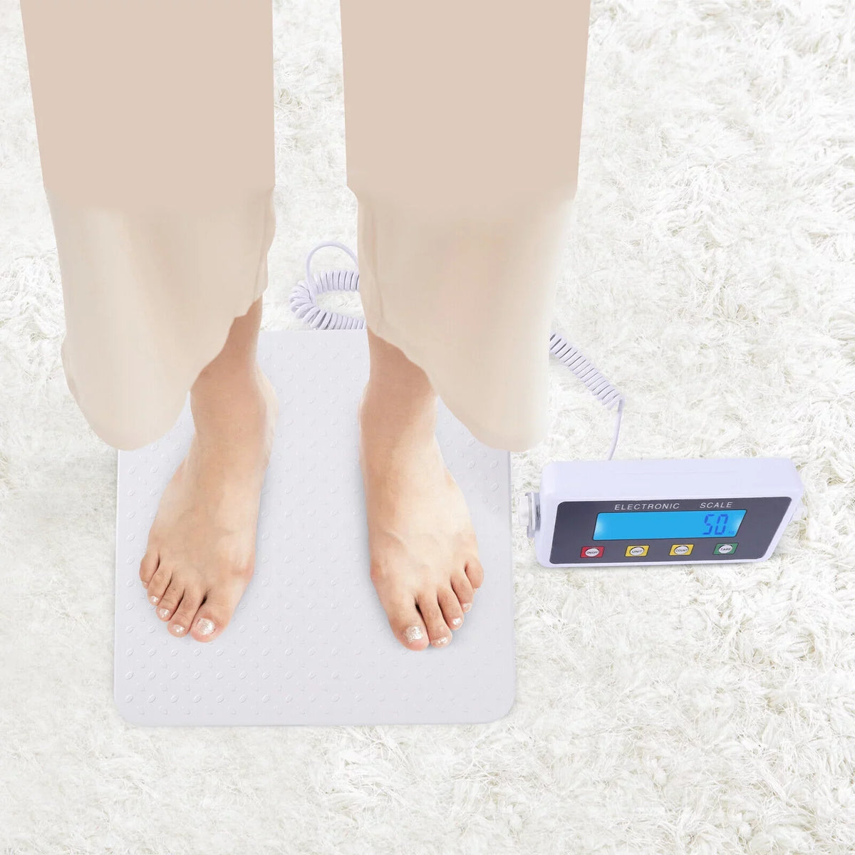 Digital Duty Medical ZhdnBhnos Weight Large Scale Heavy Display Body Physician Platform Scale High-precision 660lbs Electronic Wrestling Scale Scale