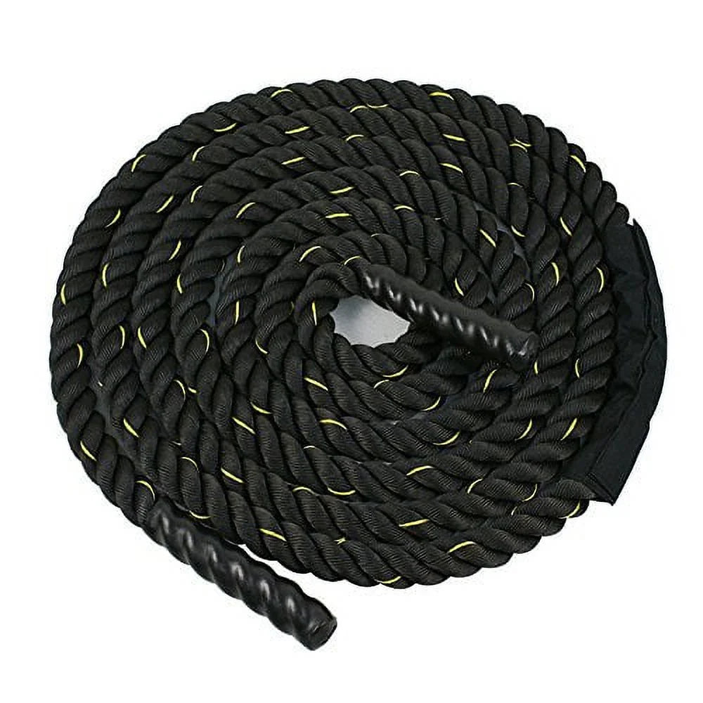 Dacron Rope Strength Battle Diameter Training 1.5" Equipment ZENSTYLE Fitness Workout Poly Rope, 50ft Exercise