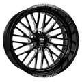 Milled Gloss 7 HD PRO Black -44ET 22X12 FORGED 6X139.7 122.1CB LHD SENTRY Wheel LUXXX