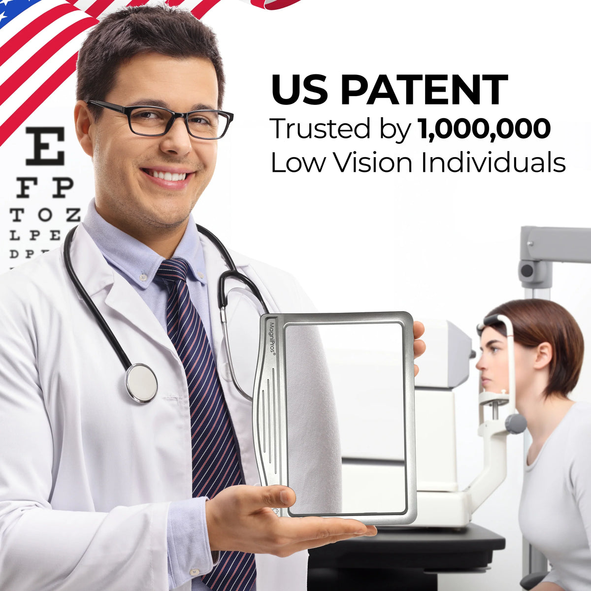 to for Aging Page 5X for Strain-Perfect Eye Small Magnifier Reduce Print, Large Seniors LED Eyes, & MagniPros & Low Vision Reading Anti-Glare Lens