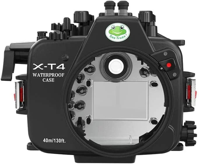 Fujifilm Waterproof Camera Fuji Scuba Port [40M/130FT] Case Underwater X-T4 Flat for xt4 Housing w/Short Seafrogs