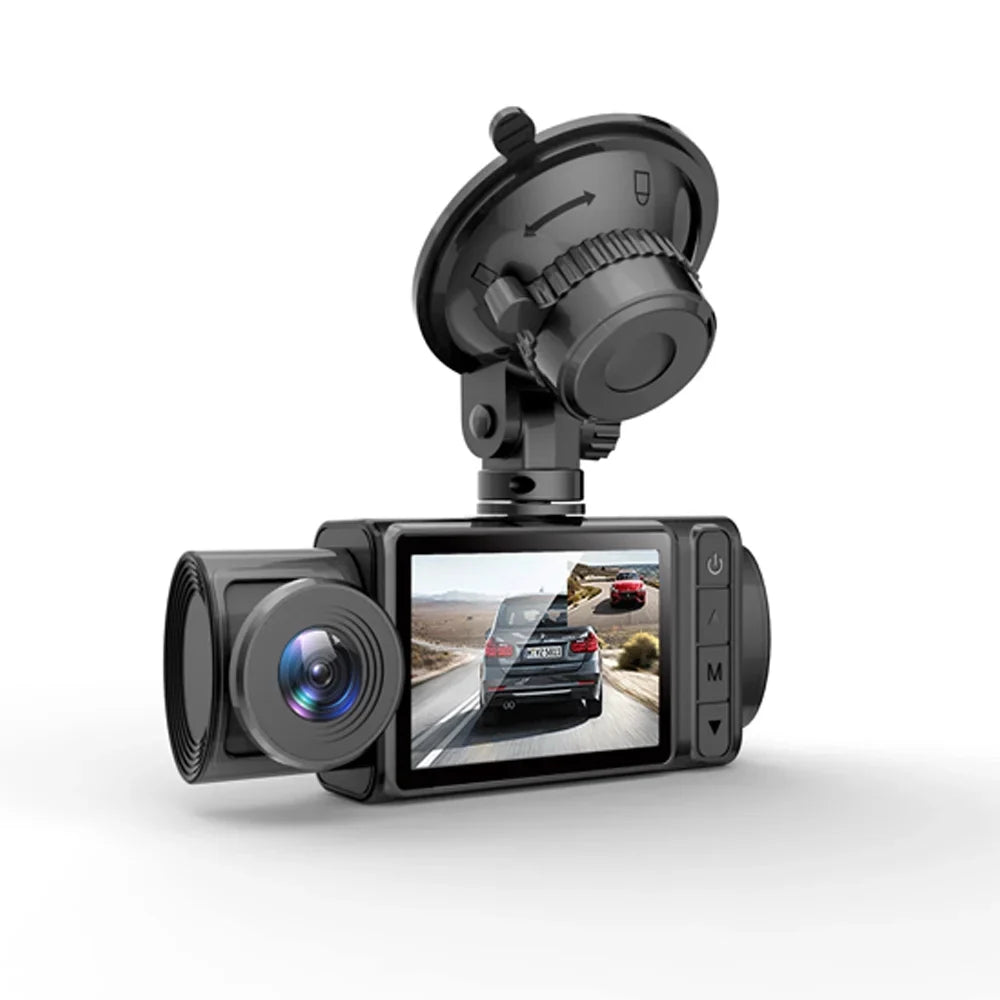 Recorder Car Recorder 2in Driving Anself 3 Cameras Multi-Language Car Dash Cam Clear Recording Mirror Auto Video Rearview Safety Car