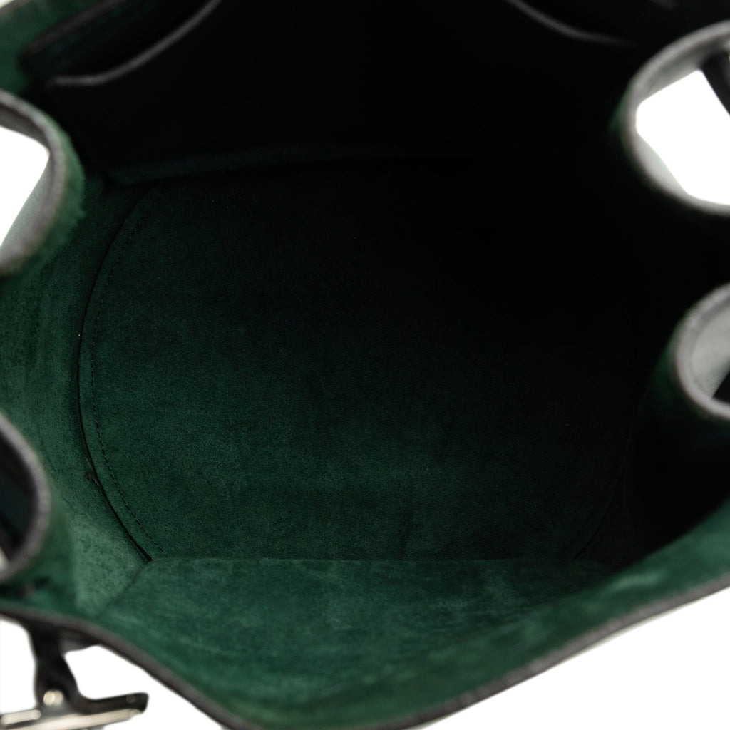 Bag Green (Good) DrawstringBag Pre-Owned Bucket Unisex Calf Bag Big Leather Authenticated Celine Bucket