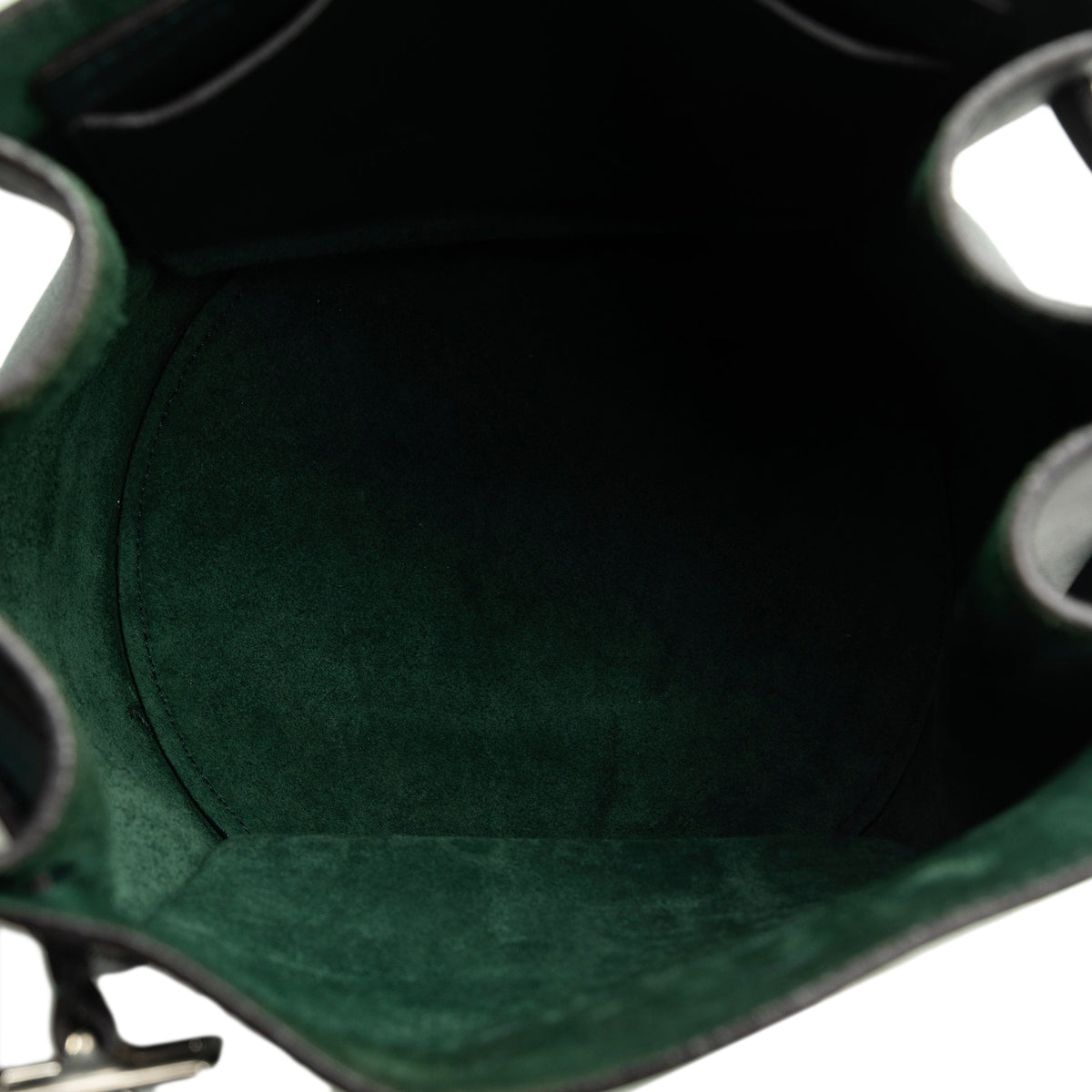 Bag Green (Good) DrawstringBag Pre-Owned Bucket Unisex Calf Bag Big Leather Authenticated Celine Bucket