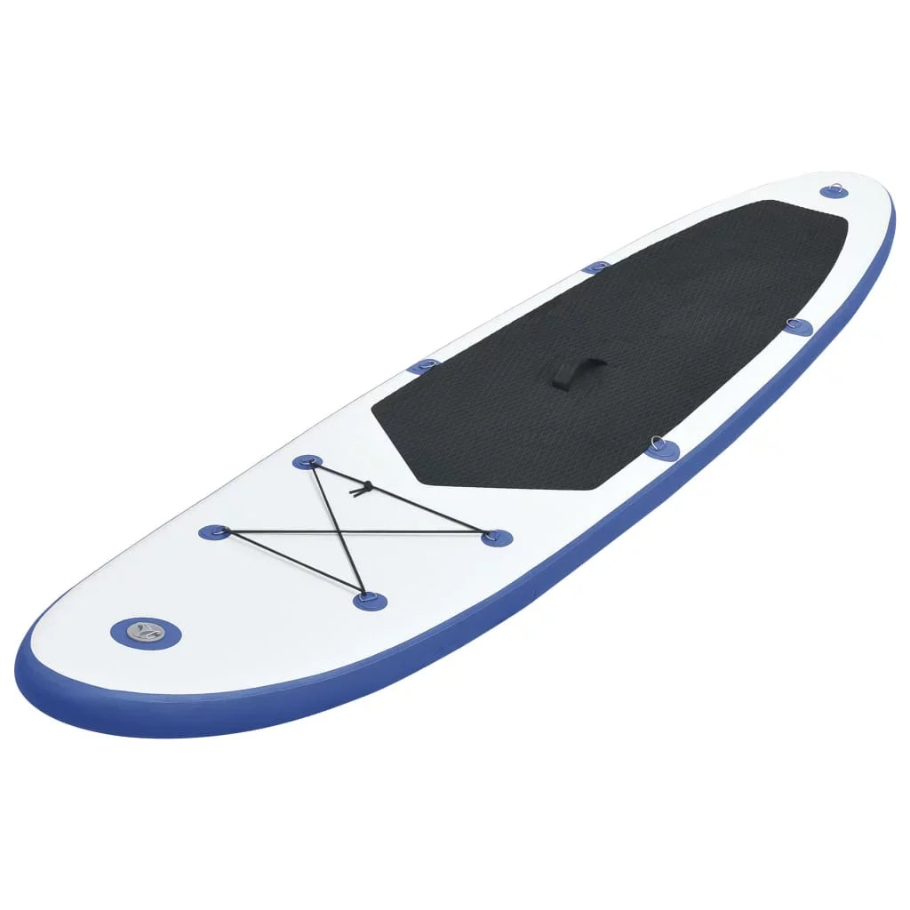 Paddle White Board Blue and SUP Set Stand Inflatable Surfboard Up