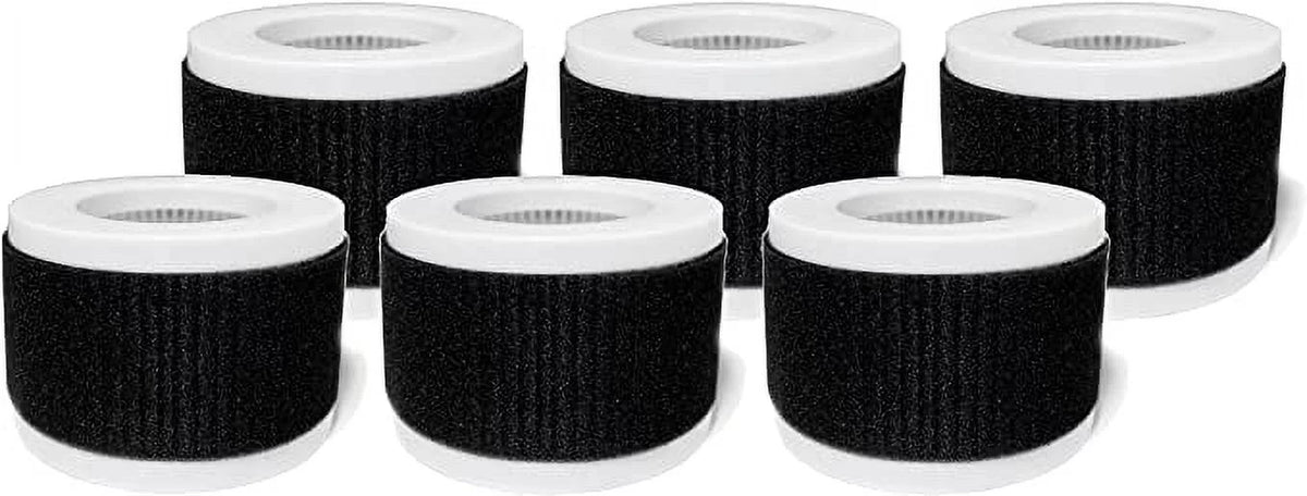 Compatible Purifier with Filters Air Pro Nispira True Mini PB-P02, HEPA 2-in-1 Breeze Replacement 6 Packs